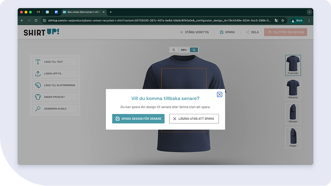 Lär dig använda ShirtUps onlineeditor steg för steg – anpassa dina produkter på några minuter