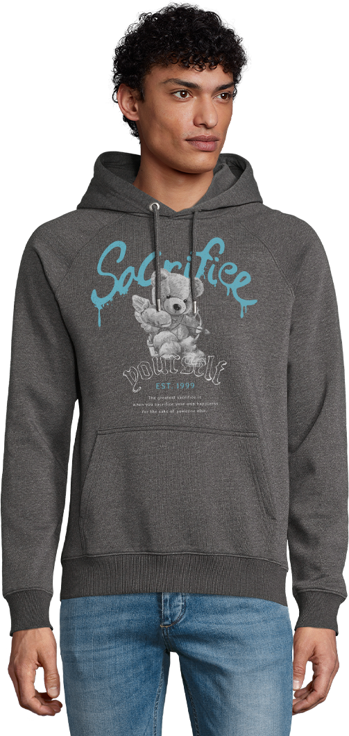 Sacrifice Bear Angel Design - Comfort unisex hoodie