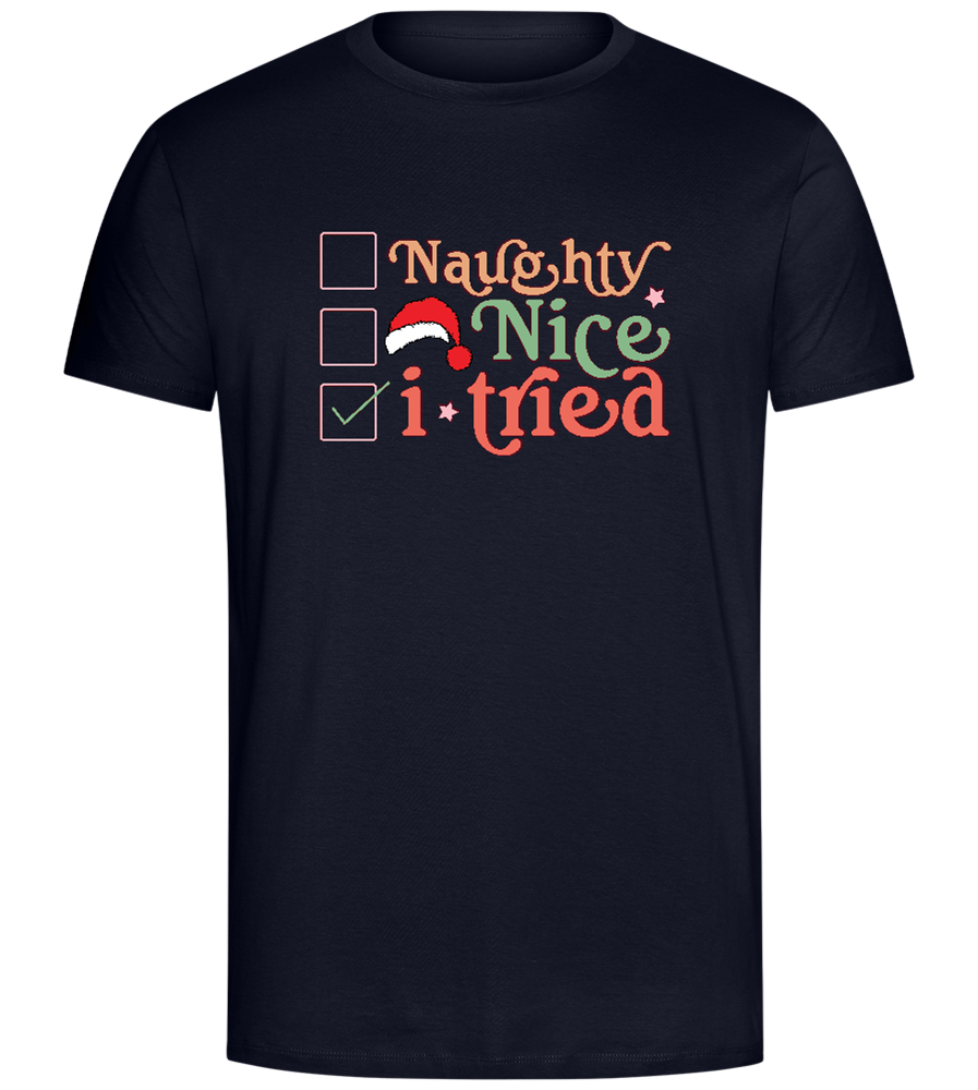 Naughty Nice Design - Comfort Unisex T-Shirt_FRENCH NAVY_front