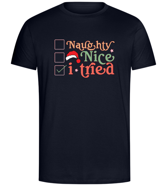 Naughty Nice Design - Comfort Unisex T-Shirt_FRENCH NAVY_front