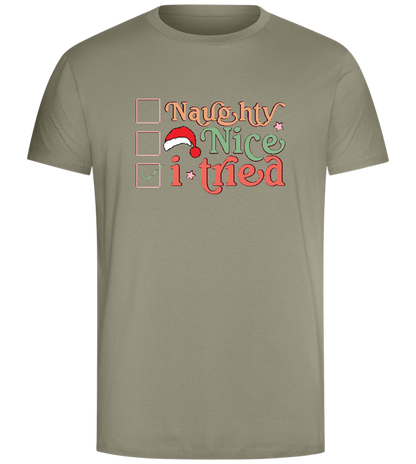 Naughty Nice Design - Comfort Unisex T-Shirt_KHAKI_front