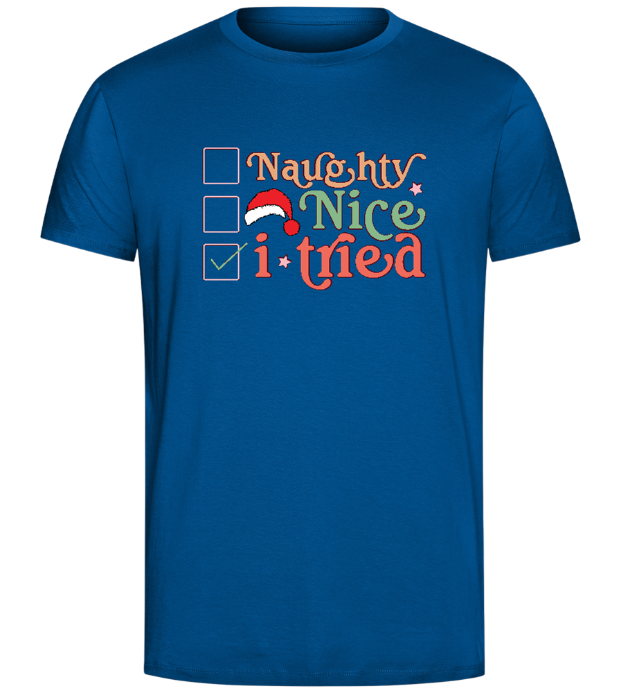 Naughty Nice Design - Comfort Unisex T-Shirt_ROYAL_front