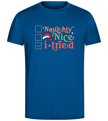 Naughty Nice Design - Comfort Unisex T-Shirt_ROYAL_front