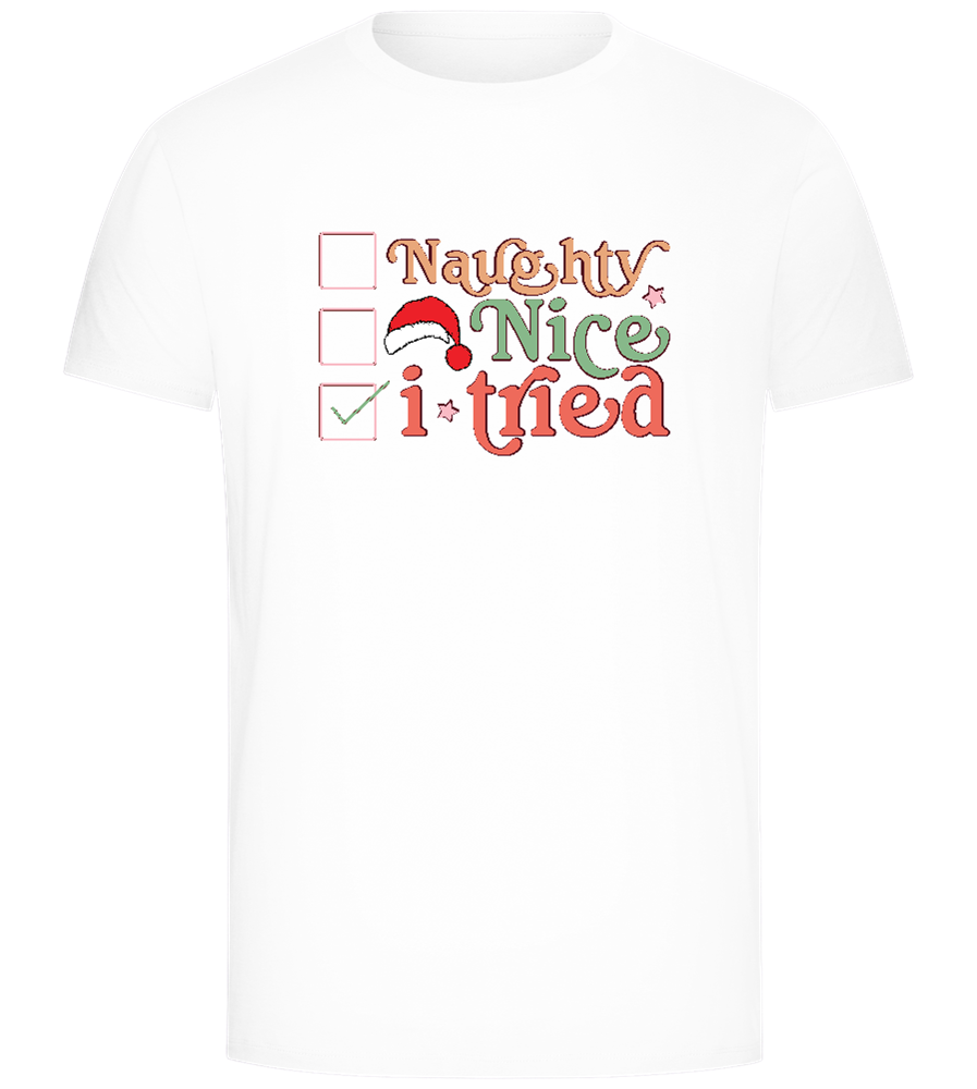 Naughty Nice Design - Comfort Unisex T-Shirt_WHITE_front