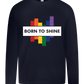 Born to Shine Design - Premium kids long sleeve t-shirt_FRENCH NAVY_front