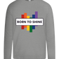 Born to Shine Design - Premium kids long sleeve t-shirt_ORION GREY_front