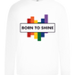 Born to Shine Design - Premium kids long sleeve t-shirt_WHITE_front