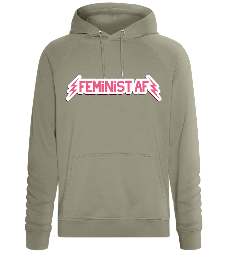 Feminism AF Design - Comfort unisex hoodie_KHAKI_front