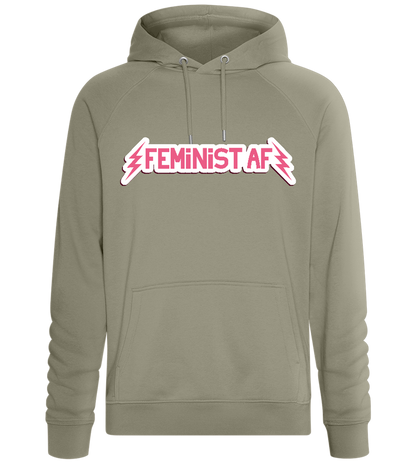 Feminism AF Design - Comfort unisex hoodie_KHAKI_front