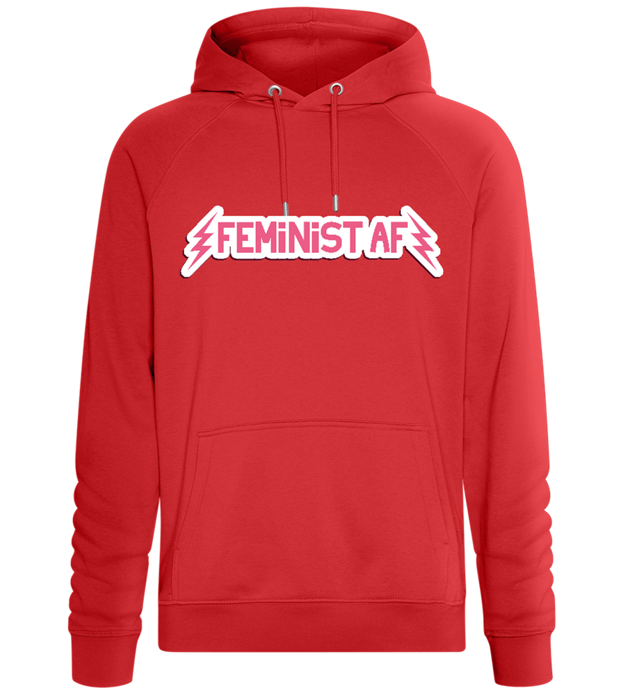 Feminism AF Design - Comfort unisex hoodie_RED_front