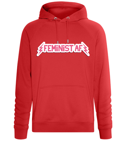 Feminism AF Design - Comfort unisex hoodie_RED_front