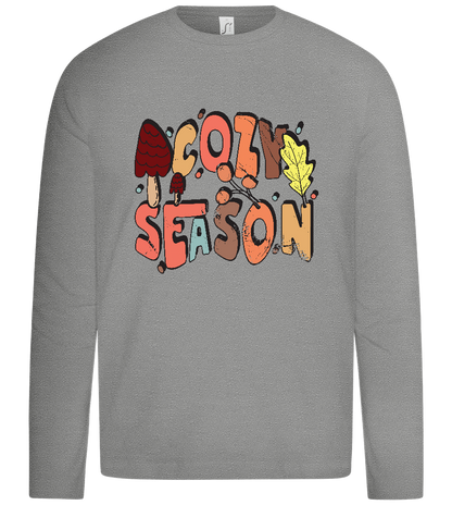 Cozy Season Design - Premium kids long sleeve t-shirt_ORION GREY_front