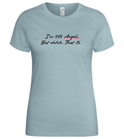 99% Angel Design - Basic women's t-shirt_PURE GRAY_front