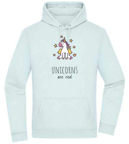 Unicorns Are Real Design - Premium Essential Unisex Hoodie_ARCTIC BLUE_front