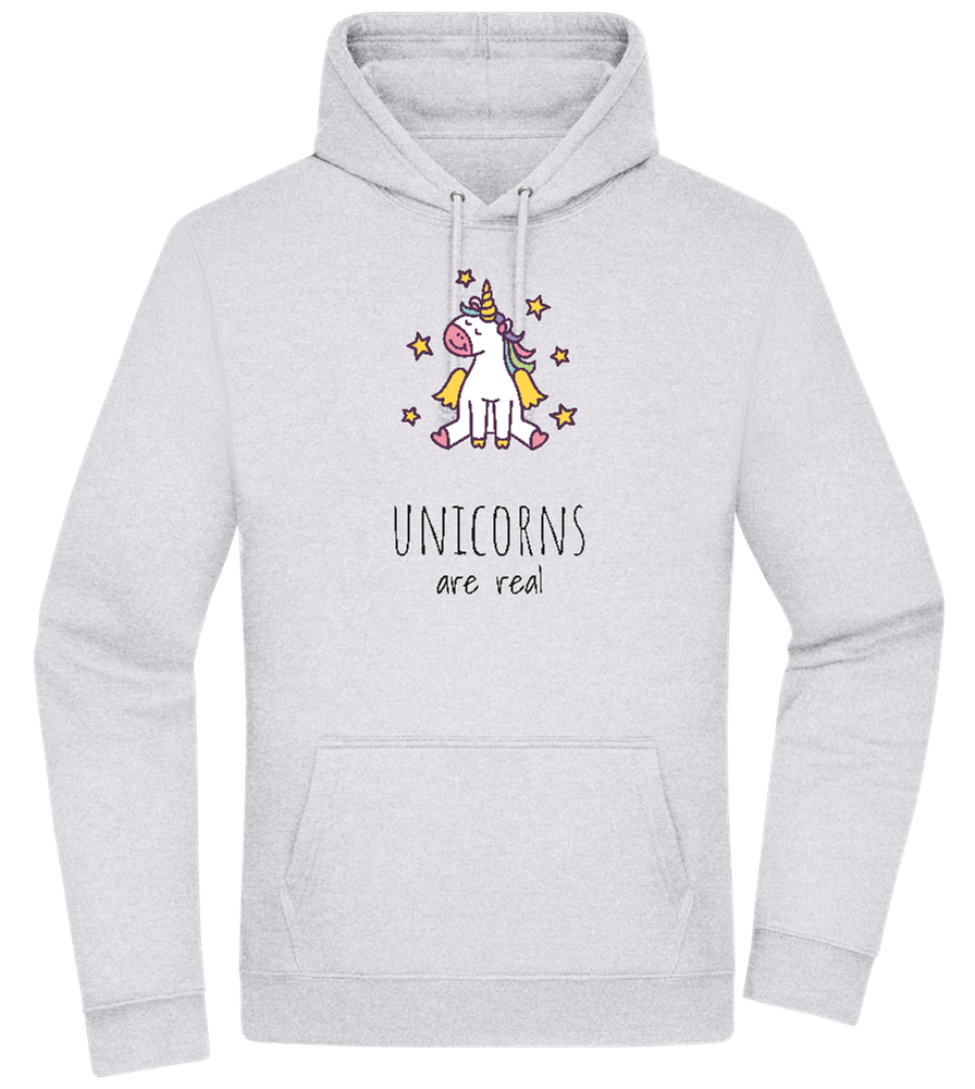 Unicorns Are Real Design - Premium Essential Unisex Hoodie_ORION GREY II_front