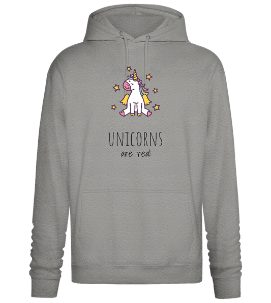 Unicorns Are Real Design - Premium Essential Unisex Hoodie_ORION GREY II_front