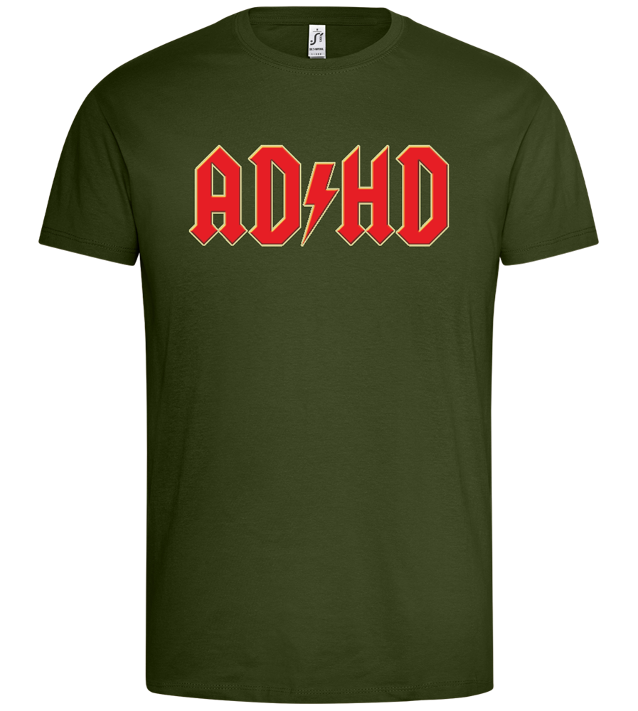 ADHD Design - Premium men's t-shirt_ARMY_front