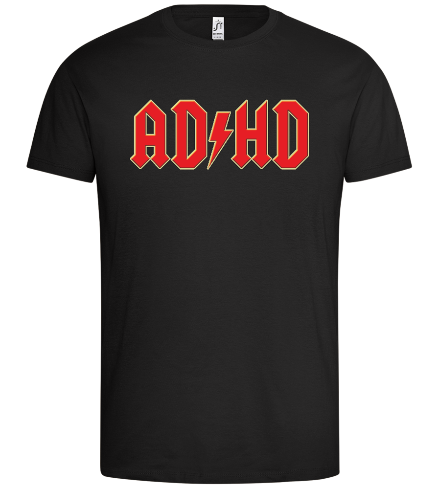 ADHD Design - Premium men's t-shirt_DEEP BLACK_front