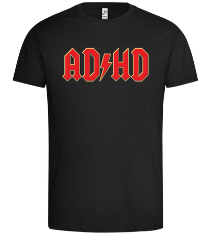 ADHD Design - Premium men's t-shirt_DEEP BLACK_front