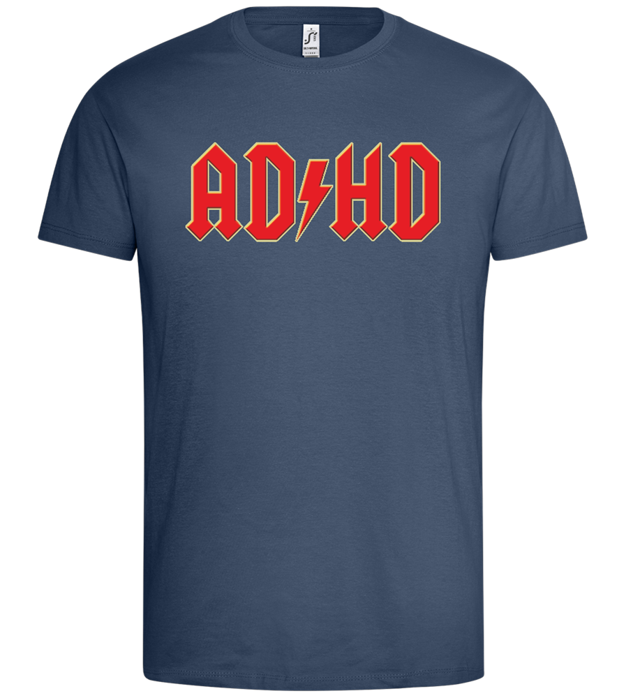 ADHD Design - Premium men's t-shirt_DENIM_front