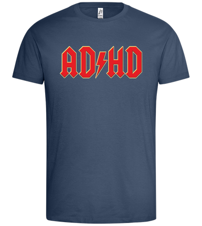 ADHD Design - Premium men's t-shirt_DENIM_front