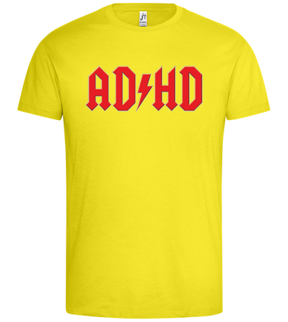 ADHD Design - Premium men's t-shirt_LEMON_front