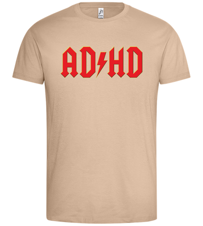 ADHD Design - Premium men's t-shirt_SAND_front