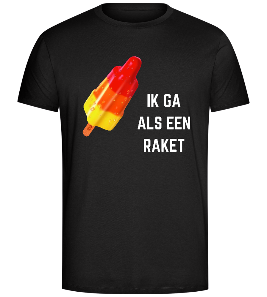 Als een Raket Design - Comfort Unisex T-Shirt_DEEP BLACK_front