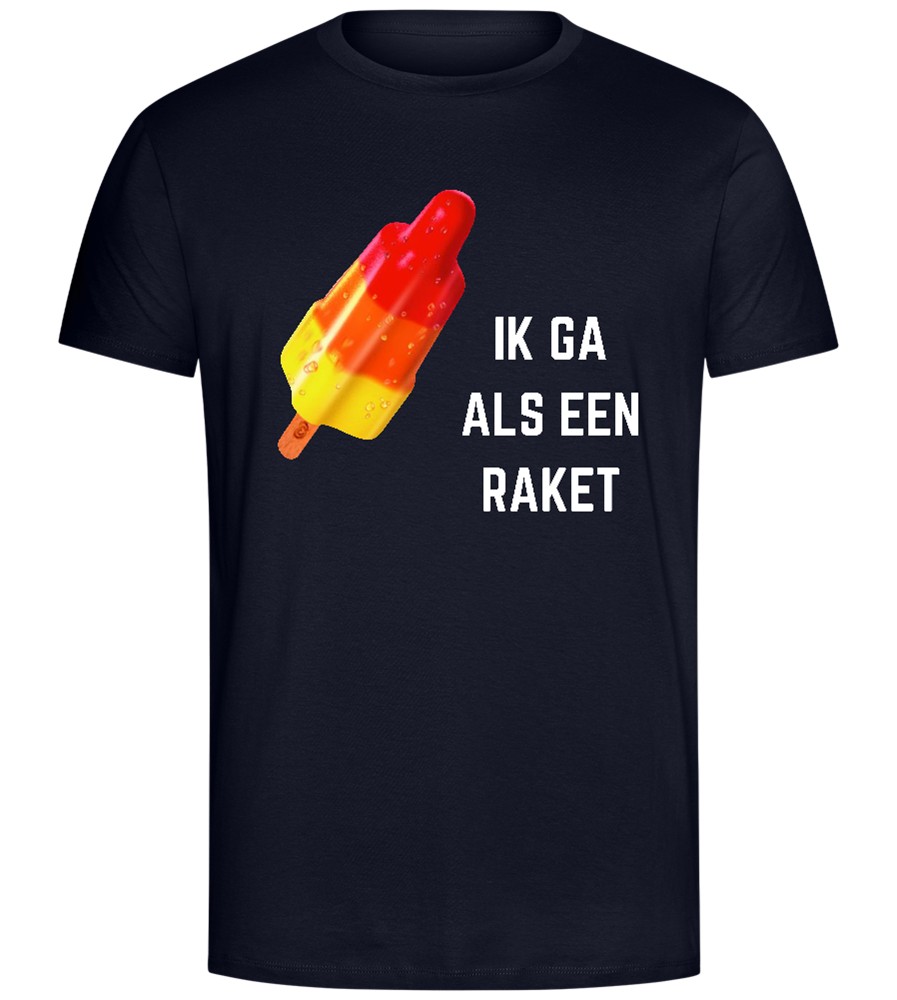 Als een Raket Design - Comfort Unisex T-Shirt_FRENCH NAVY_front