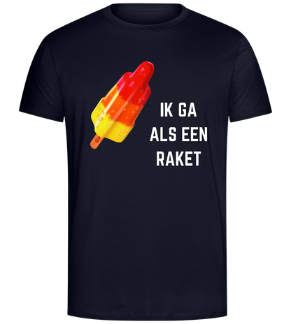 Als een Raket Design - Comfort Unisex T-Shirt_FRENCH NAVY_front