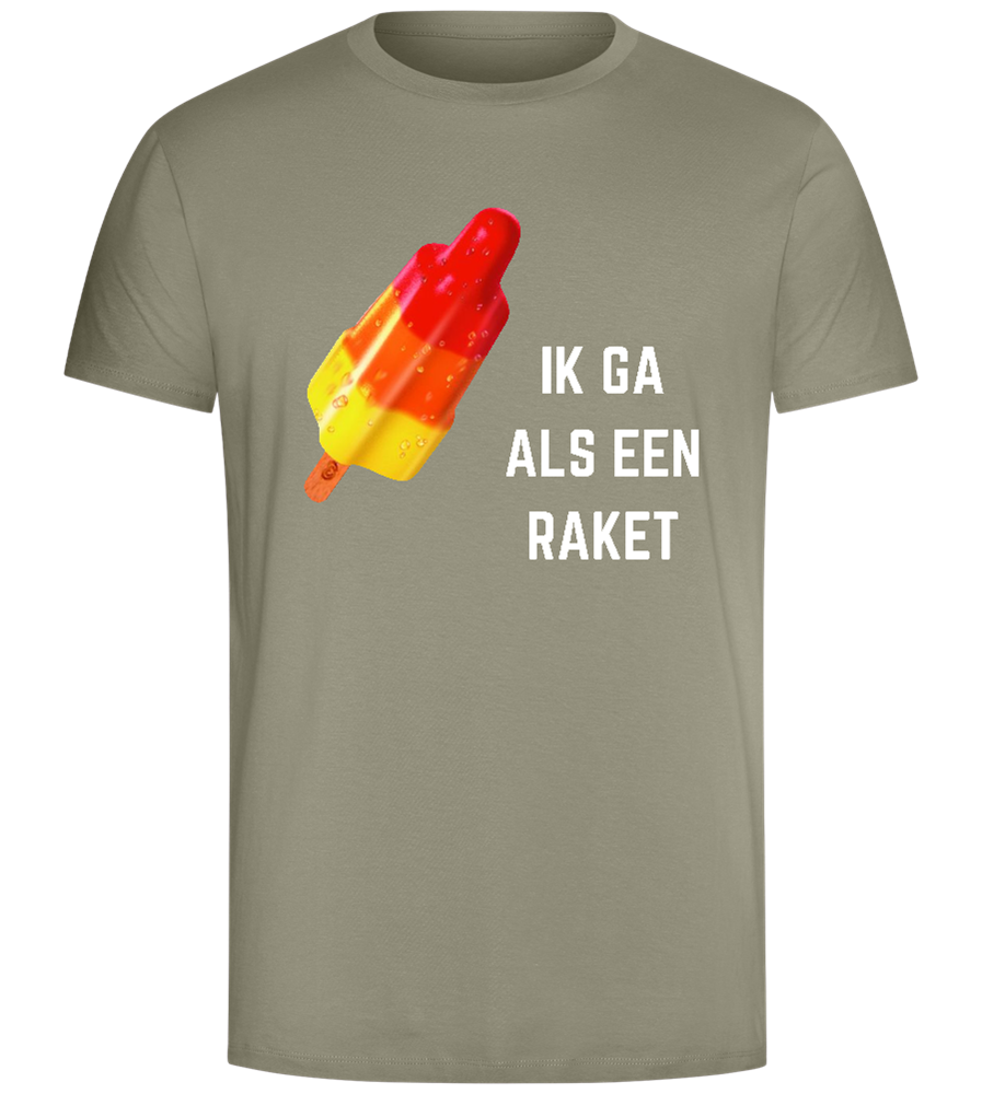 Als een Raket Design - Comfort Unisex T-Shirt_KHAKI_front