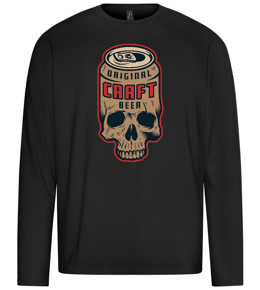 Craft Beer Design - Premium men's long sleeve t-shirt_DEEP BLACK_front