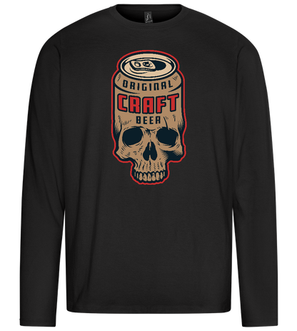 Craft Beer Design - Premium men's long sleeve t-shirt_DEEP BLACK_front