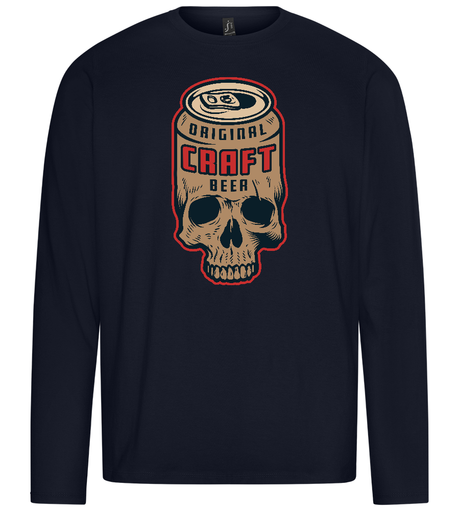 Craft Beer Design - Premium men's long sleeve t-shirt_FRENCH NAVY_front