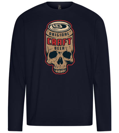 Craft Beer Design - Premium men's long sleeve t-shirt_FRENCH NAVY_front