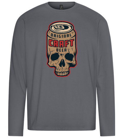 Craft Beer Design - Premium men's long sleeve t-shirt_MOUSE GREY_front