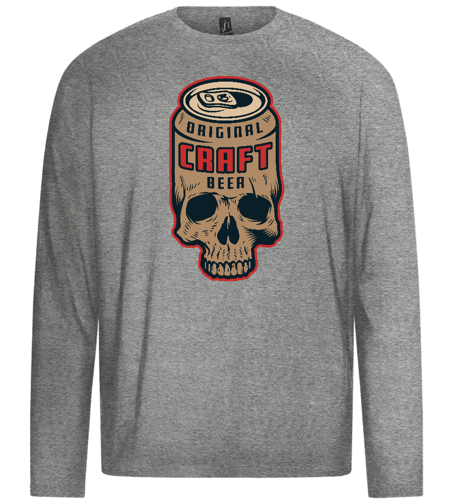 Craft Beer Design - Premium men's long sleeve t-shirt_ORION GREY_front