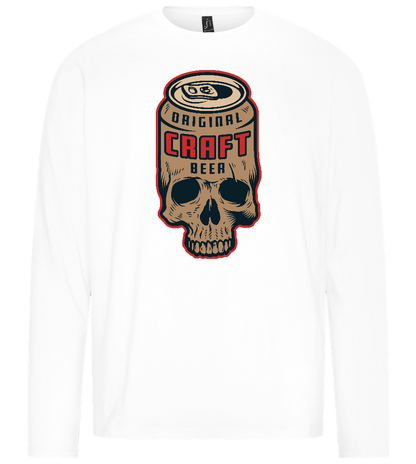 Craft Beer Design - Premium men's long sleeve t-shirt_WHITE_front