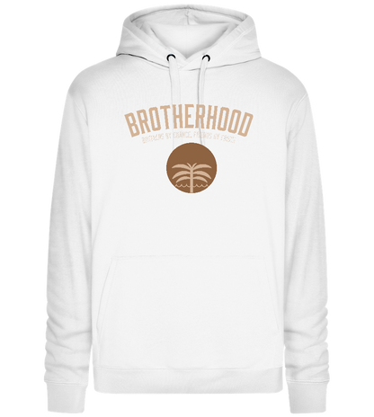 Brotherhood Palm Tree Design - Premium unisex hoodie_WHITE_front