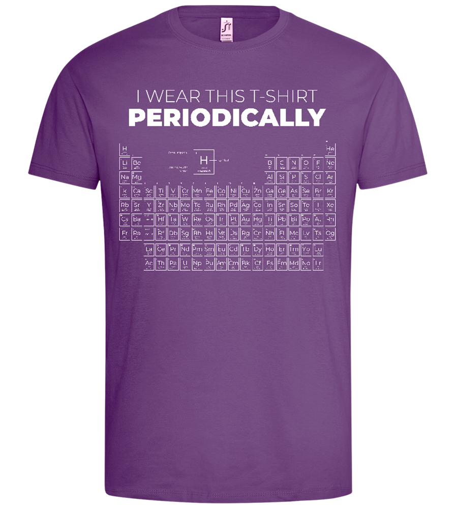Wear This T-shirt Periodically Design - Premium men's t-shirt_LIGHT PURPLE_front