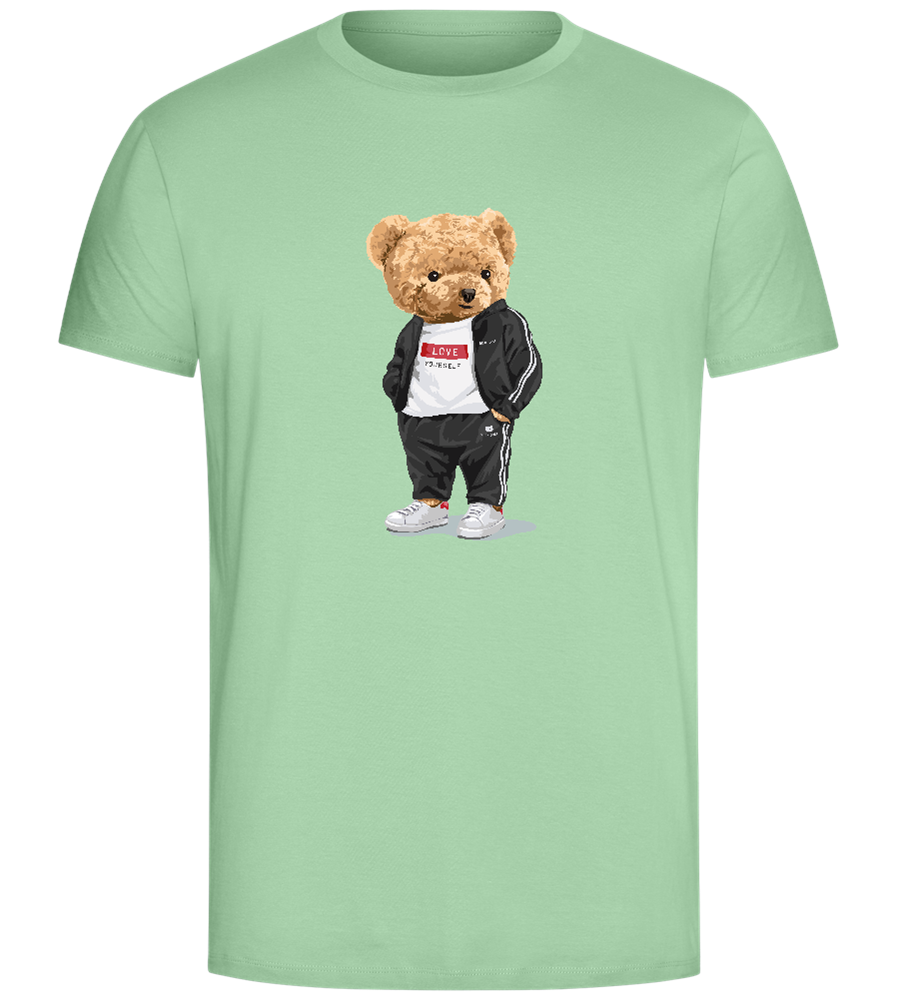 Bear Love Yourself Design - Comfort Unisex T-Shirt_ICE GREEN_front