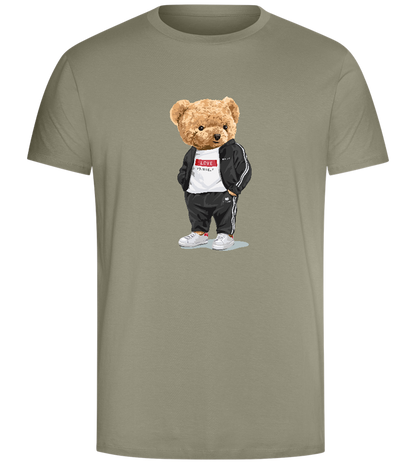 Bear Love Yourself Design - Comfort Unisex T-Shirt_KHAKI_front