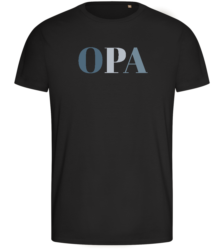 Opa Design - Basic men's fitted t-shirt_DEEP BLACK_front