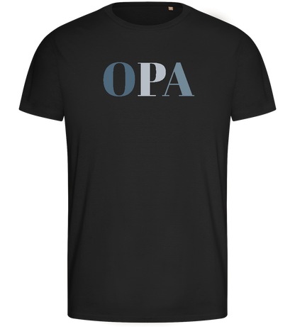 Opa Design - Basic men's fitted t-shirt_DEEP BLACK_front