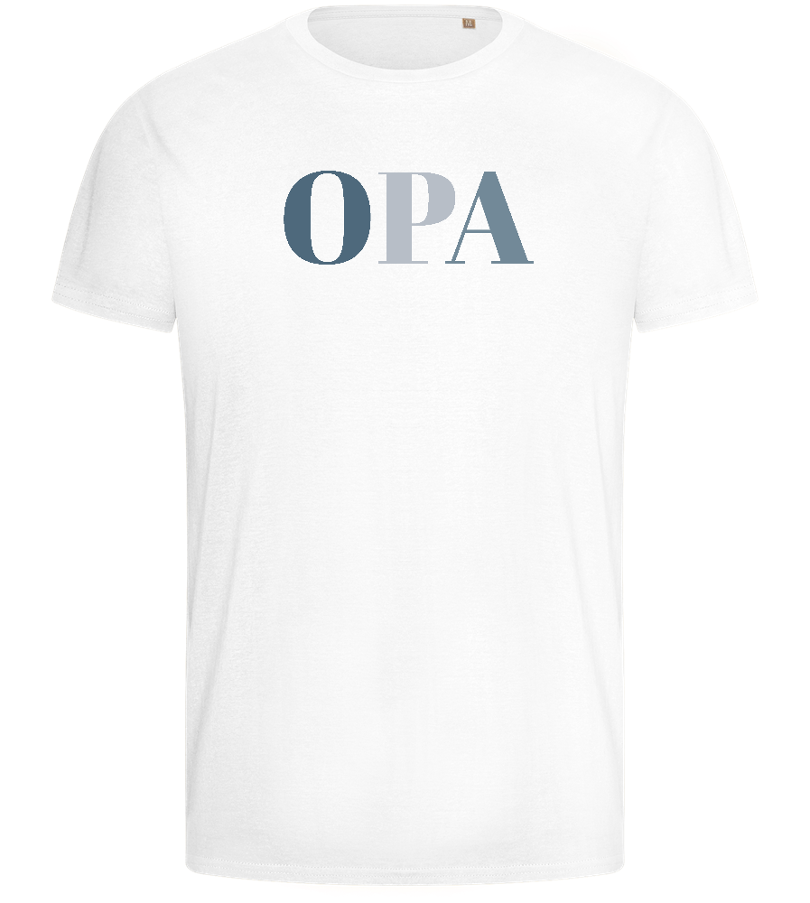 Opa Design - Basic men's fitted t-shirt_WHITE_front