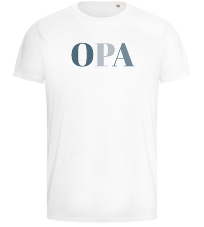 Opa Design - Basic men's fitted t-shirt_WHITE_front