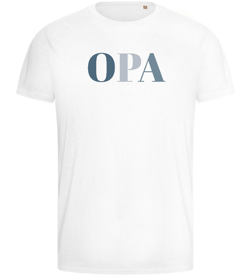 Opa Design - Basic men's fitted t-shirt_WHITE_front