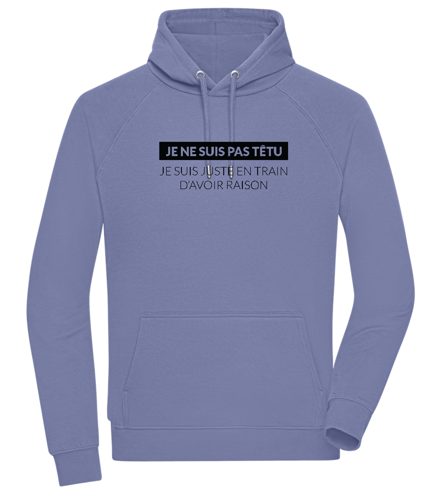 I'm Always Right Design - Comfort unisex hoodie_BLUE_front