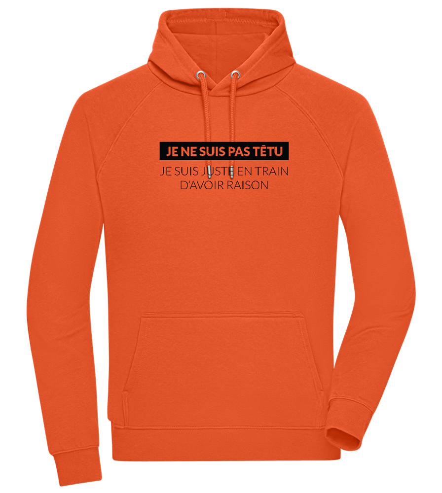 I'm Always Right Design - Comfort unisex hoodie_BURNT ORANGE_front