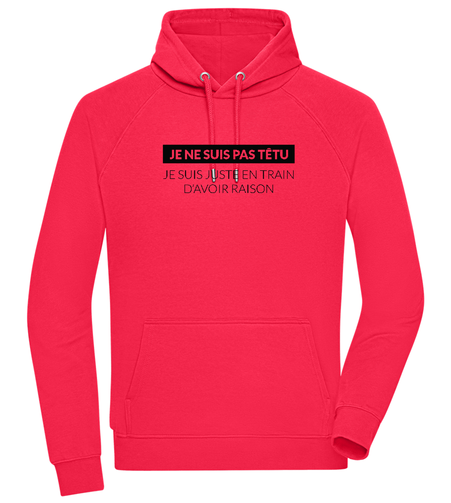 I'm Always Right Design - Comfort unisex hoodie_RED_front